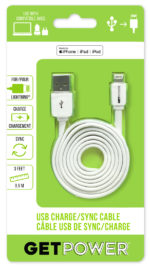 GetPower® 3ft. Charge/Sync USB Cable – Apple® Lightning®