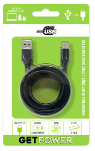 GetPower® 10ft. XL Charge/Sync Cable – USB-C™