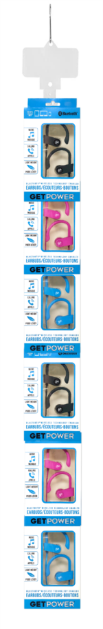 Get Power Bluetooth Earbud Clip Strip